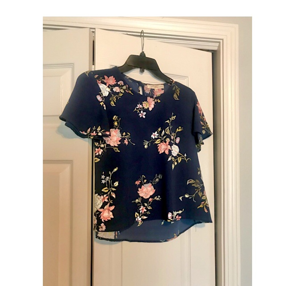 Navy blue business casual shirt